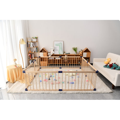 Sinda Funiture Baby Playpen Kids Fence with Safety Gate Wayfair